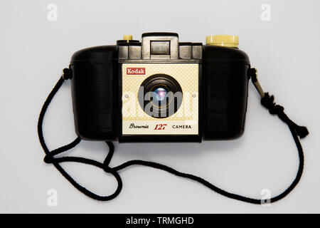 Kodak, Brownie, 127, Vintage Camera / Still Life © Clarissa Debenham / Alamy Banque D'Images