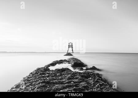 Phare de Dovercourt, longue exposition de droit Banque D'Images