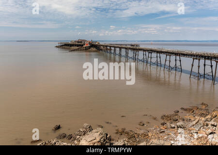 Birnbeck Pier, Weston Super Mare, Somerset, Angleterre, Royaume-Uni Banque D'Images