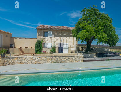 Maison dans le village de Valensole (Provence,France) Banque D'Images