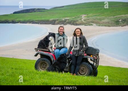 Les agriculteurs sur Shetland Photo Copyright Chris Watt Tel - 07887 info@chriswatt.com www.chriswatt.com 554 193 Banque D'Images