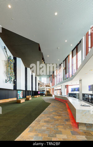 Le foyer de la Cairns Performing Arts Center, achevé à la fin de 2018. Cairns, Queensland, Australie
