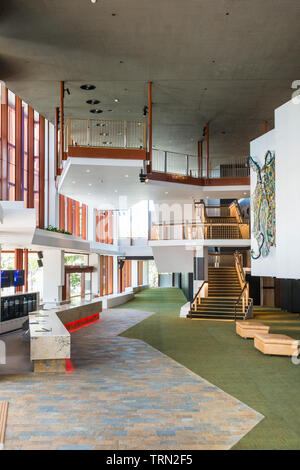 Le foyer de la Cairns Performing Arts Center, achevé à la fin de 2018. Cairns, Queensland, Australie