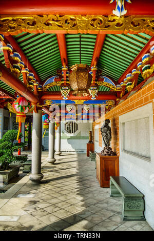 Singapour - Dec 18, 2018 : Célèbre Lian Shan Shuang Lin Temple à Toa Payoh était classé en tant que monument national le 14 octobre 1980, avec les principaux restorati Banque D'Images