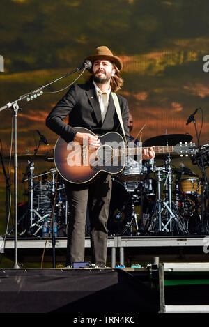 Lord Huron sur scène au Festival 2019 BottleRock, Napa Valley, Californie. Banque D'Images