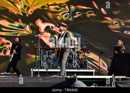 Lord Huron sur scène au Festival 2019 BottleRock, Napa Valley, Californie. Banque D'Images