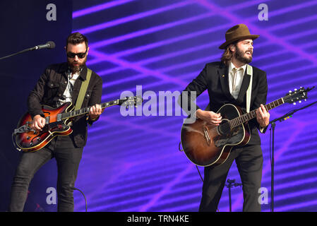 Lord Huron sur scène au Festival 2019 BottleRock, Napa Valley, Californie. Banque D'Images