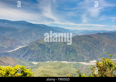 Canyon del Chicamocha, Santander, Colombie Banque D'Images