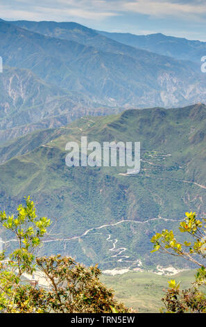 Canyon del Chicamocha, Santander, Colombie Banque D'Images