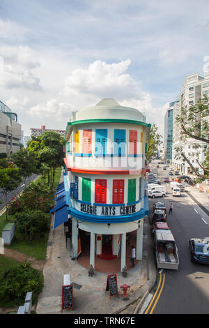 Architecture de Selegie Arts Centre, Singapour Banque D'Images