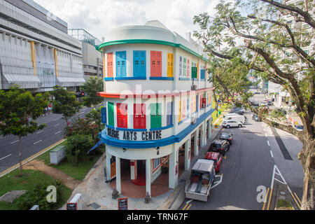 Architecture de Selegie Arts Centre, Singapour Banque D'Images