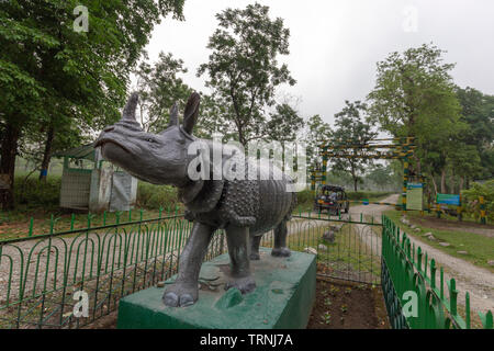 Gorumara national park paysage dans le nord du Bengale Inde Dooars Banque D'Images