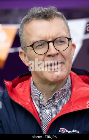 Tom Watson, Leader adjoint du parti travailliste à un événement cycliste à Birmingham. Tom est connu pour perdre une énorme de poids. Banque D'Images