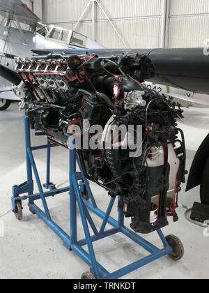 Packard Merlin 28 aéronefs moteur utilisé dans Avro Lancaster, Hawker Hurricane & Curtiss Kittyhawk. Ce moteur Rolls Royce construit sous licence Banque D'Images