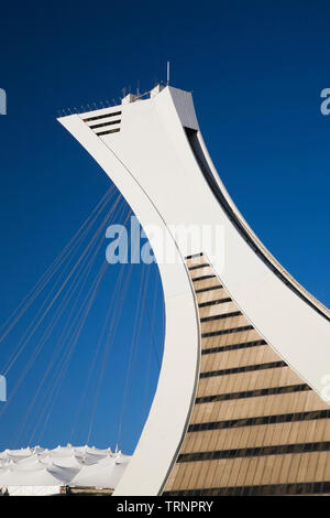 La tour de Montréal au Stade olympique, Montréal, Québec, Canada Banque D'Images