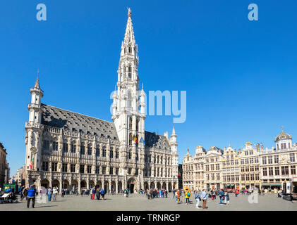 Hôtel de Ville de Bruxelles Bruxelles Hôtel de Ville de Bruxelles Bruxelles Grand Place Bruxelles Bruxelles Belgique eu Europe Banque D'Images