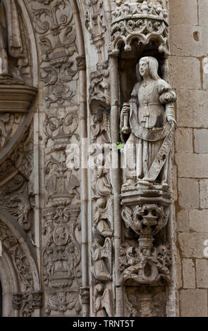 Pórtico iglesia Conceiçao Velha. Le quartier de Baixa, Ciudad de Lisboa, Portugal, Península Ibérica, Europa Banque D'Images