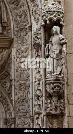 Pórtico iglesia Conceiçao Velha. Le quartier de Baixa, Ciudad de Lisboa, Portugal, Península Ibérica, Europa Banque D'Images