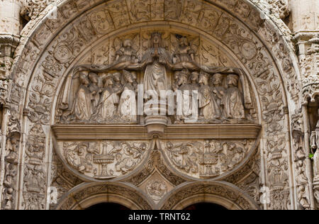 Pórtico iglesia Conceiçao Velha. Le quartier de Baixa, Ciudad de Lisboa, Portugal, Península Ibérica, Europa Banque D'Images