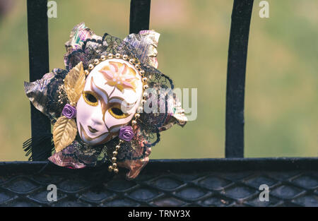 Masque arlequin décoratif Banque D'Images