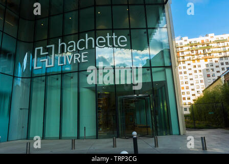 Malakoff, FRANCE, banlieue parisienne, Architecture moderne, Hachette Livres, Immeuble de bureaux, fenêtre avant, immeuble de bureaux moderne Banque D'Images