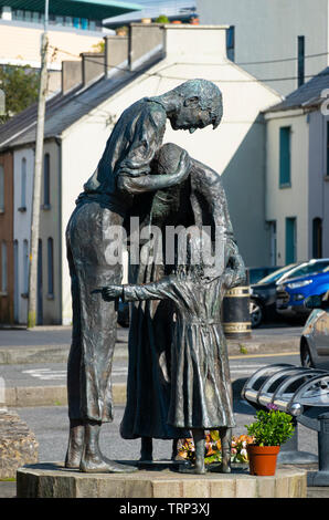 La sculpture de Faoin Sceach à Sligo City, en Irlande Banque D'Images