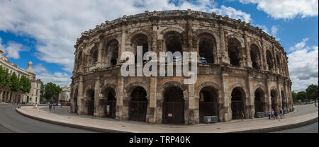 Amphithéâtre romain de Nîmes (France) Banque D'Images