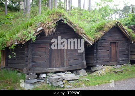 Maisons vikings à Alesund, Norvège Banque D'Images