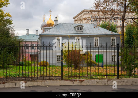 Moscou - le 27 octobre 2018 : Vue de l'une maison-musée. Ostrovsky à Moscou du Golikovsky lane Banque D'Images