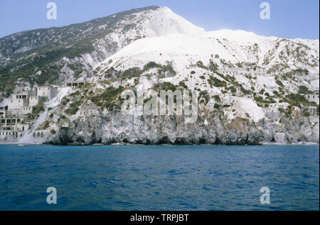 L'île de Lipari, les îles Eoliennes (Iles Eoliennes), province de Messine, Sicile (Sicile), Italie Banque D'Images