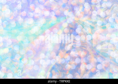 Magnifique arrière-plan holographique de lumières de bokeh. Trendy style années 80. Wallpaper design. Banque D'Images