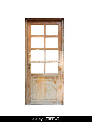 Porte en bois/chambre,isolé sur fond Banque D'Images