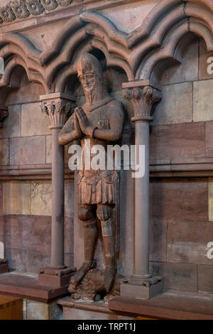 Freiburg im Breisgau, Münster Unserer Lieben Frau im südlichen Ritter, betender Seitenschiff (Freiburger Graf Friedrich I. 1356) Banque D'Images