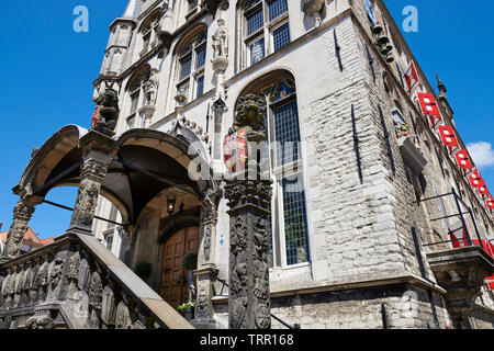 L'ancienne mairie de la ville hollandaise de Gouda Hollande du Sud, Pays-Bas Banque D'Images