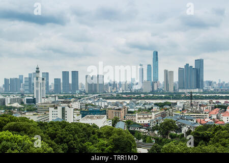 Chine Changsha city-Jul 6 2017:changsha cityscape vue du haut de la montagne Yuelu Banque D'Images