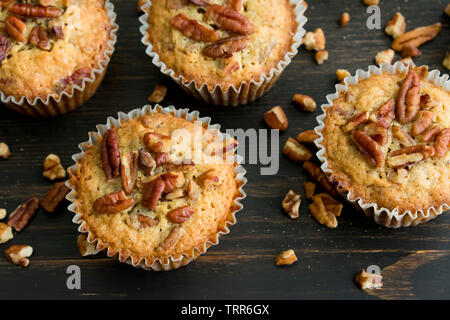 Le sud de la Tarte aux pacanes Muffins Banque D'Images