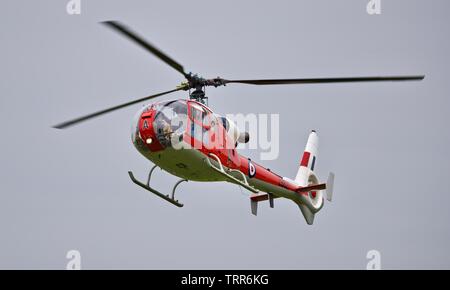 Gazelle Westland HT.3 'ZB627' à l'exécution de Shuttleworth volants sur le 2e juin 2019 Banque D'Images