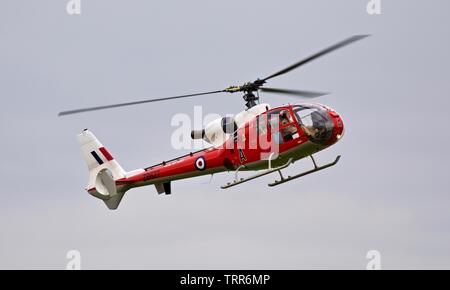 Gazelle Westland HT.3 'ZB627' à l'exécution de Shuttleworth volants sur le 2e juin 2019 Banque D'Images