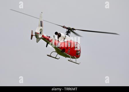 Gazelle Westland HT.3 'ZB627' à l'exécution de Shuttleworth volants sur le 2e juin 2019 Banque D'Images