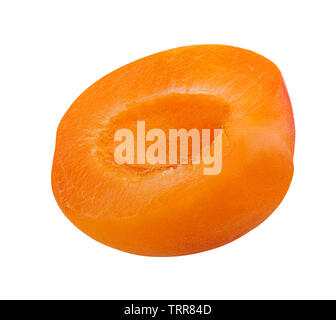 Apricot isolé sur fond blanc Banque D'Images