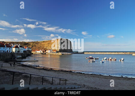 La plage à Paris-sur-Mer, North Yorkshire, UK. Banque D'Images