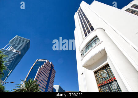 La ville de Mexico, Mexique - 10 décembre 2018 : Mexico City centre quartier financier à proximité de Paseo de Reforma Banque D'Images