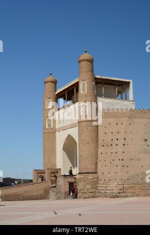 Porte d'entrée. L'Arche. Boukhara. L'Ouzbékistan Banque D'Images