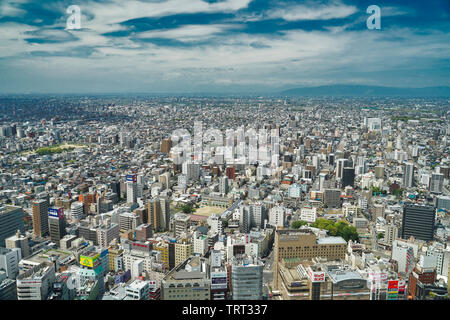 Vue aérienne de la ville de Nagoya Banque D'Images