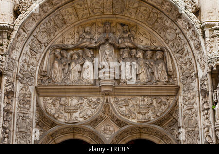 Pórtico iglesia Conceiçao Velha. Le quartier de Baixa, Ciudad de Lisboa, Portugal, Península Ibérica, Europa Banque D'Images