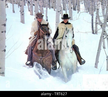 BUTCH ET SUNDANCE : LES PREMIERS JOURS 1979 20th Century Fox Film avec Tom Berenger à gauche et William Katt Banque D'Images