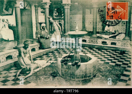 Cartes postales anciennes, Alger, Algérie, Afrique du Nord Banque D'Images