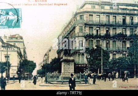 Cartes postales anciennes, Alger, Algérie, Afrique du Nord Banque D'Images