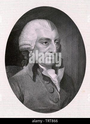 JOHN HOWARD (1726-1790), philanthrope et réformateur anglais prison en 1789 Banque D'Images