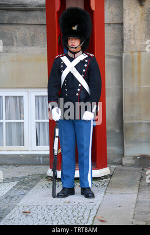 Copenhague, Danemark, le Palais d'Amalienborg Banque D'Images